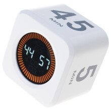 Minuterie d'affichage LED, compte à rebours, alarme, Cubes-Blanc
