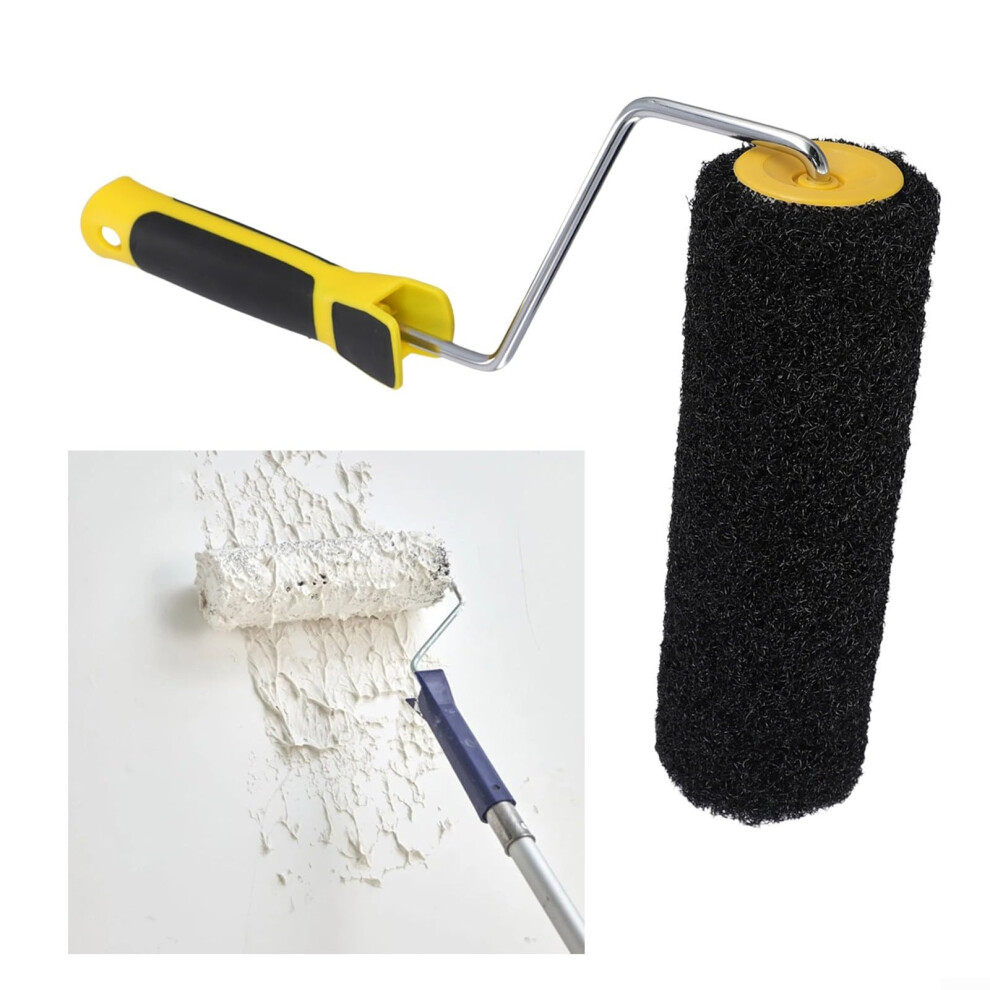 Textured Paint Rollers, Artistic Pattern, Decorative Painting, 9.25 Inch Nylon Bristles, Wall Painting Decoration Tool, Texture Sponge Roller 9119770877499