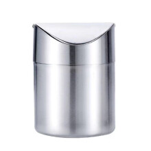 Mini corbeille à déchets de bureau en métal, conception à