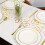 Glittering Polyester Table-70 years old golden 28cmx1000cm 7