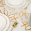 Glittering Polyester Table-70 years old golden 28cmx1000cm 5