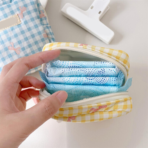 Square Cosmetic Bag Durable Polyester Waterproof Makeup-Blue 2