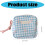 Square Cosmetic Bag Durable Polyester Waterproof Makeup-Blue 5