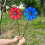 4 Stücke Windmühle Tuch Spinner Garten Ornamente Kinder-Grün 6