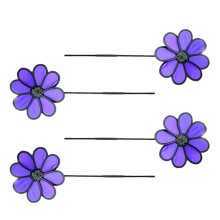 4 Stück Rad-Garten-Rasen-Windspiel, Windmühle für-Lila
