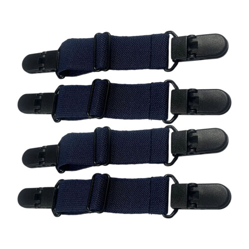 Multipurpose Flexible Elastic Straps Clip Fasteners-dark blue