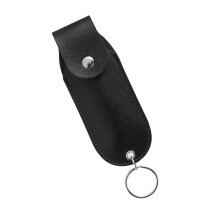 Miniature Defense Sprays Sleeves Lightweight PU Leather-Black
