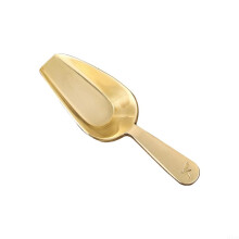 Brass Mini Tea Scoop Measuring Spoon for Tea Leaves Coffee Spices(A)