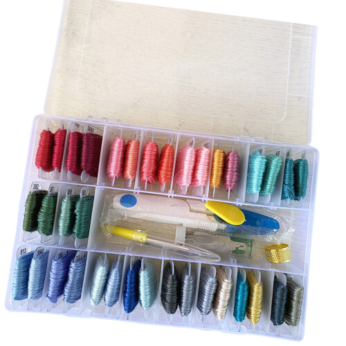 1 Box Embroidery Thread Kits Embroidery Floss Set-36 colors
