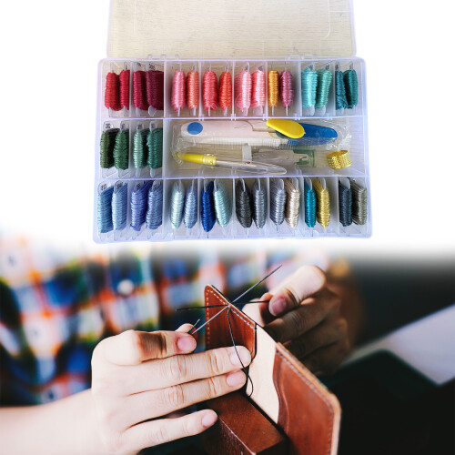 1 Box Embroidery Thread Kits Embroidery Floss Set-36 colors 2