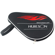 Table Tennis Racket Case Carry Bag For 1 Paddle And Table Tennis Balls Indoor Outdoor Black