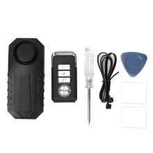 IP65 Vattentät cykellarm med fjärrkontroll, justerbar volym Trådlöst cykellarm Stöldskyddande cykellarm Vibrationsrörelsesensor SOS-nödlarm