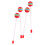12 Pcs Lollipop Drum Mallet Sticks Round Rainbow H 5