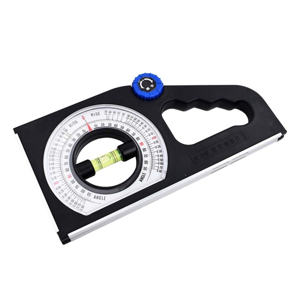 Multifunctional Slope Gauge Inclinometer For Angle Measurement Nonmagnetic Medium Black Construction Woodworking 9119770878557