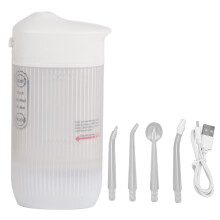 Compatível com os modelos Waterpik, este conjunto de refis para irrigador oral oferece três modos de jato pulsado e frequência de pulso, além de