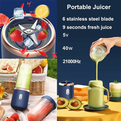 Αποδοτικό προσωπικό μπλέντερ για smoothies και χυμούς, φορητό μπλέντερ με υλικό χωρίς 1