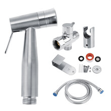 Persönlicher Hygienebegleiter, Mehrzweck-Bidet-Sprühkopf aus Edelstahl mit ergonomischem Design für ein verbessertes Badezimmererlebnis.