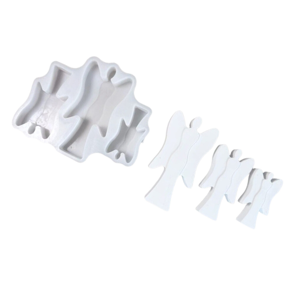 Artisanal Silicone Mould 3 Angelic Shape Cement Casting