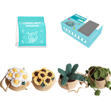 Crochet Flower Set with Step-by-Step Instruction-Style 7