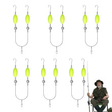 Pompano Rig 6piece fishing set with double hooks for leisure fishing travel