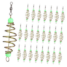 24 pieces Glowing Bait Cages Stable Bait Holder Various Fish Species Fishing Accessories for Fishing Enthusiasts and Handy