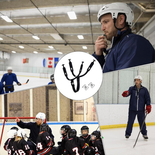 Secure fit ice hockey chin guard replacement, youth helmet strap accessory Ref: 9480 2