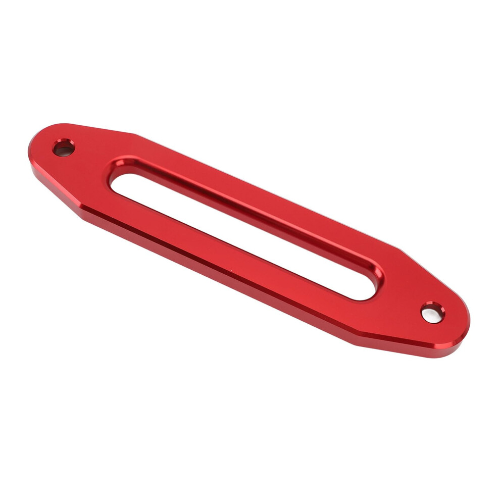 Utv Cable Guide Fairlead, 11.6Inch Winch Rope Cable Guide Fairlead, Aluminum Alloy, 12000 Lbs, Synthetic Winch Rope Fairlead For Utv In Red 9119770880420