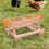 Poultry feeder, drinker set without waste with wooden stand  accessories 2