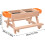 Poultry feeder, drinker set without waste with wooden stand  accessories 4