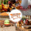 Poultry feeder, drinker set without waste with wooden stand  accessories 3