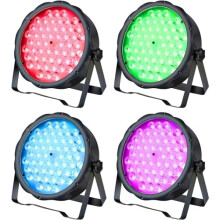 RGB LED Par Lights, 54 * 1.5W High Quality Materials Super Bright LED Beads with Sound Activated Control for Multifunctional Scenes