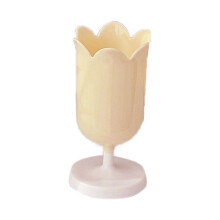 Plastic pennenhouder in de vorm van een tulp, een schattig ontwerp dat je bureau opfleurt. Deze bureau-organizer houdt je werkplek netjes en
