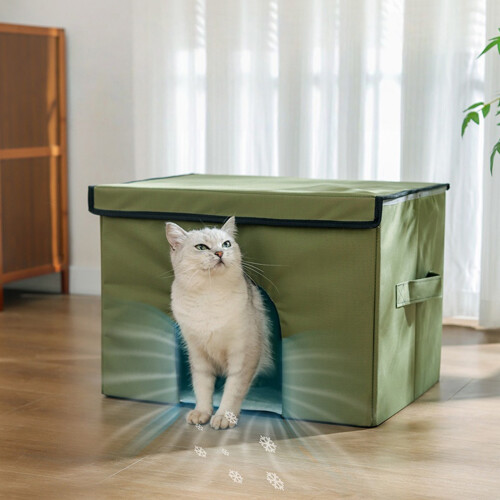 Cats Cooling House Waterproof Foldable-Green extra Large 1