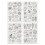 Water Soluble Hand Sewing Stabilizers Pre-Printed-Q style 1