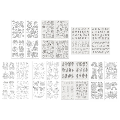 Water Soluble Hand Sewing Stabilizers Pre-Printed-Q style 1