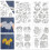 Water Soluble Hand Sewing Stabilizers Pre-Printed-Q style 7