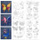 Water Soluble Hand Sewing Stabilizers Pre-Printed-Q style 5
