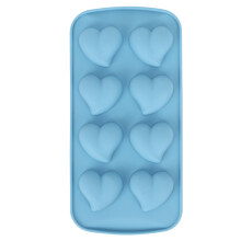 DIY-dekorationsforme hjerteformet silikone bageform, fødevaresikker genanvendelig kage-isterningform med varmebestandighed fra -40 til 230 grader