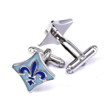 Cufflinks Men Blue Cufflinks Fathers Day Lovers Friends Wedding Anniversary Birthday Gift (Color: Blue, Size: as shown in the picture)