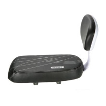 1 Piece Bicycle Back Seat Back Bicycle Seat Reasonable Size Backrest Accessories Cycling Bicycle Back Cushion Stable Rear Seat Cushion Black Leather