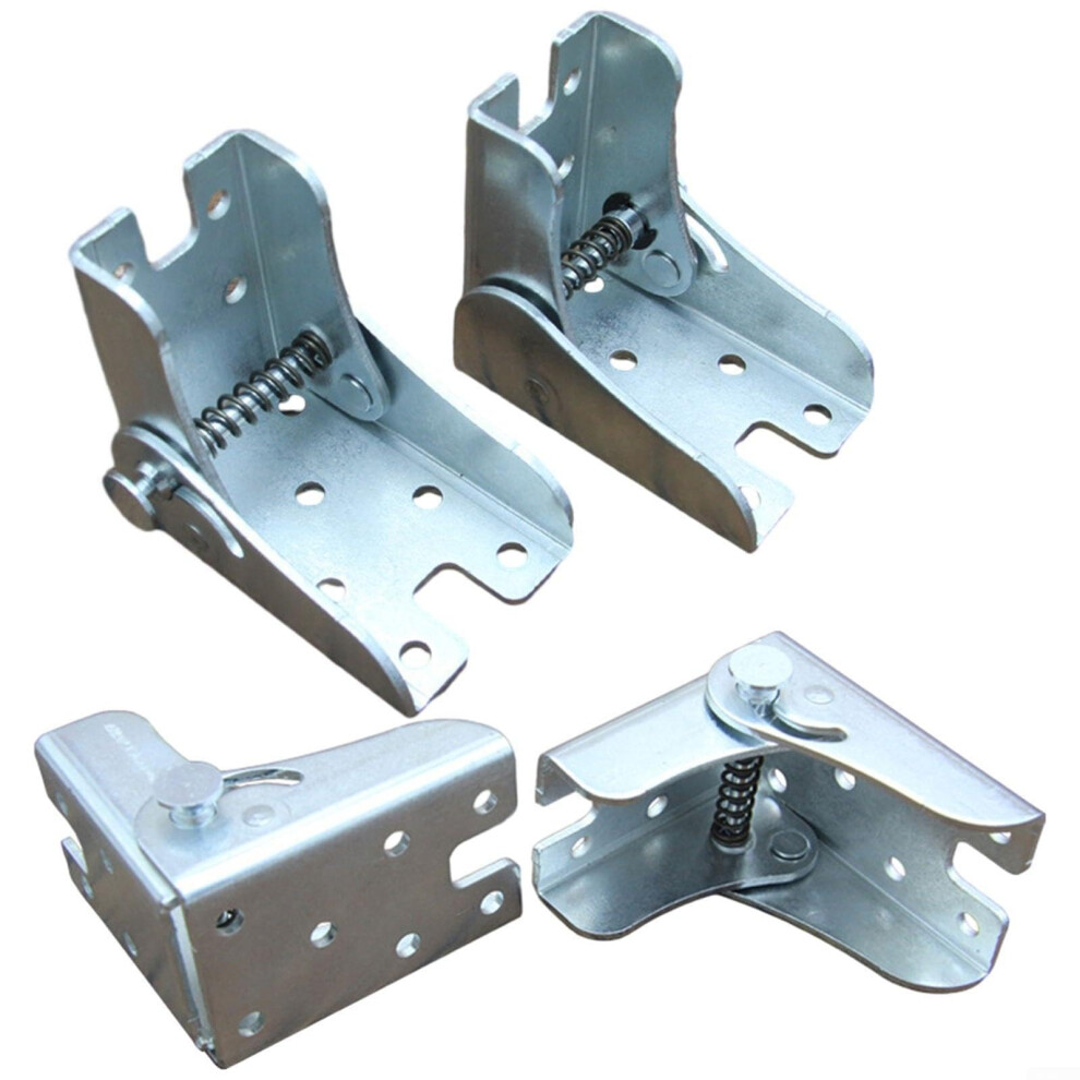 4 Pieces 90 Degree Selflocking Folding Hinge For Diy Projects, Stable Metal Hinges For Faux Furniture And Home Applications Ref: 9178 9119770882028