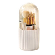 Organisateur de produits de beauté essentiels, porte-pinceaux de maquillage étanche avec couvercle coulissant, rotation à 360 pour un accès