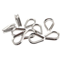 Triangular cable clamps, rigging accessories, fastening, workpiece, cable, wire rope, protective sleeve, durable, thimble, 10 pieces Ref: 1188