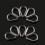 Triangular cable clamps, rigging accessories, fastening, workpiece, cable, wire rope, protective sleeve, durable, thimble, 10 pieces Ref: 1188 5