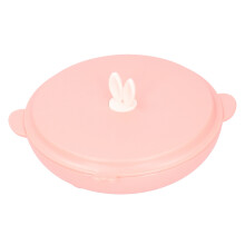 Boîte à lunch isotherme en thermoplastique avec joint étanche, conservant la fraîcheur des aliments. Motif lapin mignon avec aération.