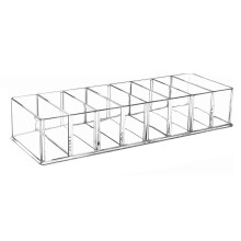 Akrylový organizér na palety na líčení s průhledným krytem, úložný box na oční stíny a tvářenku z potravinářského materiálu, 8
