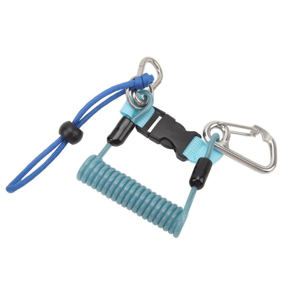 Stainless Steel Diving Camera Lanyard With Quickrelease Buckle For Diving, Outdoor Climbing, And Underwater Photography, Blue 9365049140942