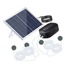 Solar Power Fish Tanks Aerator Pump High Capacity Oxygen