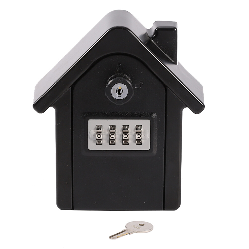 Weatherproof Key Safe Resettable Code Safe Wall Mounted Key Storage Large Capacity Key Box Portable Combination Lockbox Sturdy Security Lockbox Rustpr 9554910011973