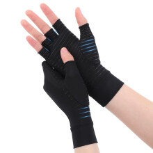 Arthritis Gloves Carpal Tunnel Gloves Fingerless Copper Arthritis Compression Gloves for Arthritis for Men and Women (S)
